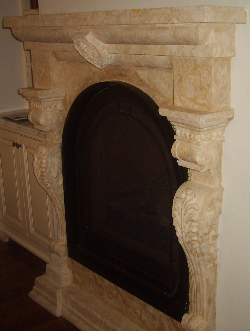 Scagliola Fireplace Mantel